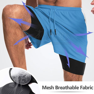 Shorts de sport 2 en 1 pour homme, séchage rapide, polyester, mode premium - Product Image 4