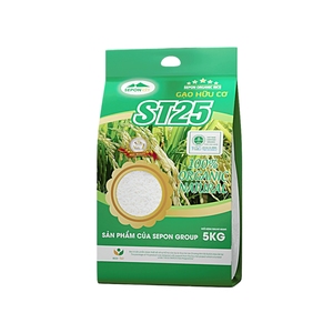 ข้าวออร์แกนิค SEPON ขายส่ง ข้าวขาวออร์แกนิค 100% ST25 ข้าวเซปอนแข็ง เวียดนาม ออร์แกนิค B2B ข้าวเมล็ดยาว 5 กก. ข้าวหักงอ ODM ส่งออก - Product Image 3