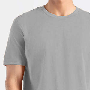 Mens Polyester Cotton Slim Fit <b>T</b> <b>Shirt</b> Crew Neck Short Sleeve Breathable Anti Wrinkle Custom Logo Wholesale Bulk Wear - Product Image 4