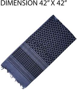 Vente en gros de foulards Shemagh pour hommes en coton 100 %, personnalisés OEM et ODM, Keffiyeh du désert, couvre-tête tactique, anti-poussière et anti-vent, pour l'extérieur/les voyages - Product Image 2