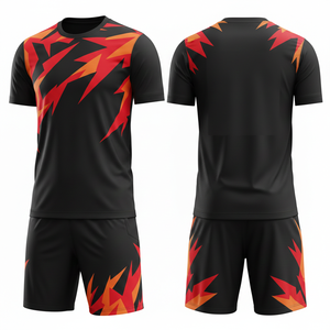 ชุดฟุตบอลยูนิเซ็กซ์พร้อมกางเกงขาสั้น รุ่น Eco Premium Fusion ชุดสองชิ้น ชุดกีฬาฝึกซ้อมฟุตบอลแบบยั่งยืน รับผลิตตามแบบ OEM - Product Image 2