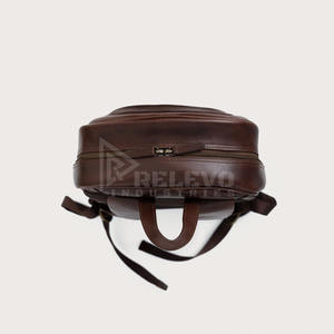 Sac à dos de voyage convertible 2-en-1 en cuir véritable, personnalisable avec logo, faible MOQ, marque privée, double sangle, vente en gros - Product Image 4