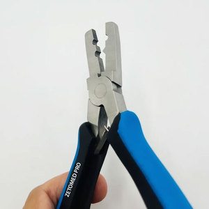 Pince multifonction en acier inoxydable avec logo personnalisé, outils pour extensions de cheveux, pince à micro-perles avec fonction de broyage - Product Image 5