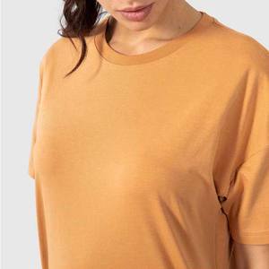 Camiseta Gráfica Oversize de Alta Calidad para Mujer, Personalizable, de Manga Corta, Mezcla de Poliéster/Algodón Transpirable - Product Image 4