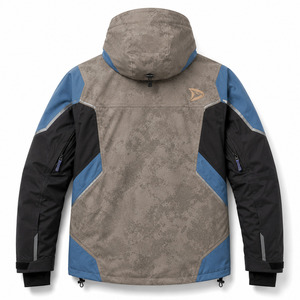 Men's Hooded Color Blocked Ski <b>Jacket</b> <b>Waterproof</b> Zipper Front Synthetic Insulated Outdoor Wear - Product Image 4