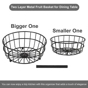 Cesta de Almacenamiento de Alambre Metálico Industrial Grande, Organizador Resistente para Almacenamiento en Garaje o Despensa - Product Image 6