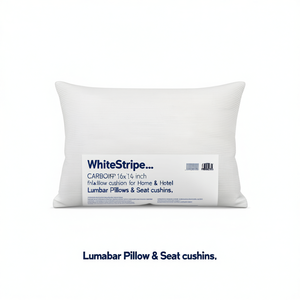 หมอนอิง WhiteStripe ขนาด 16x16 นิ้ว แบบนุ่มสำหรับใช้ในบ้านและโรงแรม หมอนรองหลังและเบาะรองนั่ง - Product Image 3