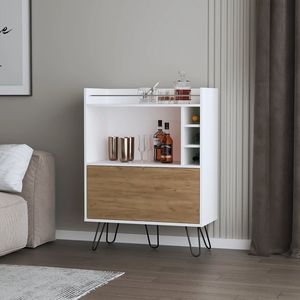 Mueble Bar con Puerta Abatible para Almacenamiento de Vino - Product Image 1