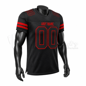 เสื้อฟุตบอลอเมริกันขายดีที่สุดสำหรับทุกเพศทุกวัย ชุดยูนิฟอร์มสั่งทำพิเศษสำหรับผู้ใหญ่ ผลิตจากโพลีเอสเตอร์ 100% แห้งเร็ว พร้อมหมายเลขทีม - Product Image 3