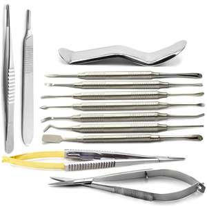 Kit d'instruments chirurgicaux dentaires micro-parodontaux à double extrémité hautement poli pour la chirurgie orale, avec élévateur Prichard - Product Image 1