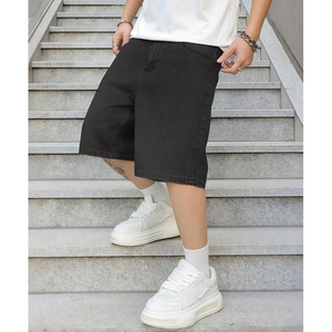 Vintage Acid Wash Denim Jorts Unisex Baggy Streetwear 100 Cotton Custom Logo <b>Shorts</b> Manufacturer - Product Image 4
