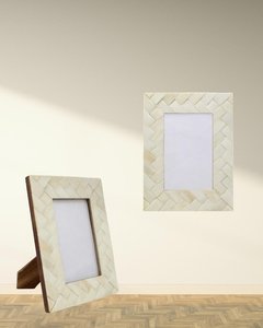Handmade Wood Inlay Lightweight Rectangular Photo <b>Frame</b> for Tabletop Decoration Home Office Khadim Handicrafts - Product Image 2