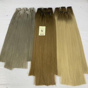 Haute qualité nouvelle arrivée Ombre trame Extensions cuticule aligné brut vierge droite Vietnam main douce Super Double dessiné 8 pouces - Product Image 3
