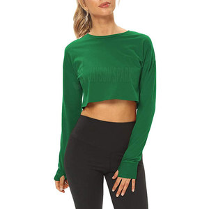 Stylish Casual Crew Neck Women Long Sleeve <b>Tops</b> Regular Fit Soft Fabric Breathable Front Logo Customized Fabric Fashion Clothing - Product Image 6