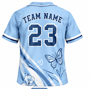 Uniforme de Béisbol para Niñas, Estilo Canadá/Estados Unidos, Personalizado con Bordado, Rayas Finas, Poliéster, Transpirable, Secado Rápido, Ropa Deportiva de Softbol - Product Image 3