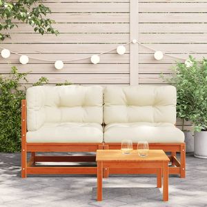 Set di 2 Divani da Esterno in Cera Marrone Crema per Arredamento Outdoor - Product Image 3