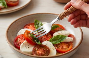 Handmade Stainless Steel Flatware Set With <b>Bamboo</b> Handle Bohemian Reusable Cutlery For Camping Use Hotel And Dining Use - Product Image 6