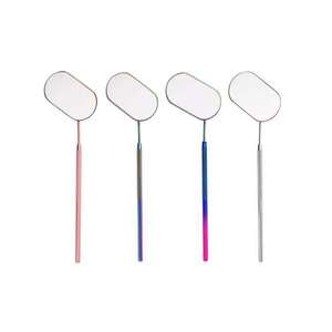 Custom Eyelash <b>Mirror</b> Moon Cut Style <b>Mirror</b> Sustainable Eyelash <b>Mirror</b> Pink Color Coated Logo - Product Image 2