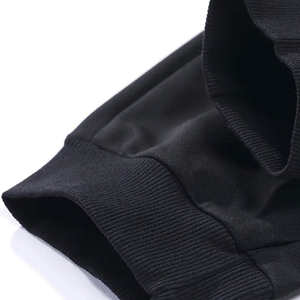 Conjunto Deportivo Informal para Hombre con Sudadera con Capucha Negra y Verde Neón |   Chándal de Forro Polar con Mangas Raglán Personalizado |   Ropa de calle de maternidad en colores contrastantes - Product Image 6