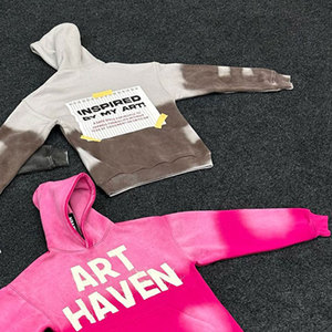 Sweat à capuche surdimensionné en coton 450 g/m² pour homme, avec logo personnalisé effet délavé, impression sérigraphique, 100 % coton, par le fabricant Fashion Custom Logo - Product Image 5