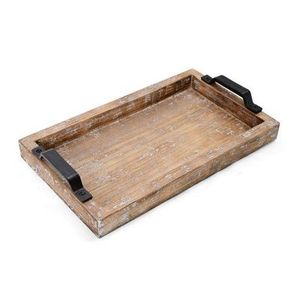 Plateau de service en bois naturel fait main pour servir les aliments, dernier plateau en bois de manguier pour la maison, le bureau et la cuisine - Product Image 2