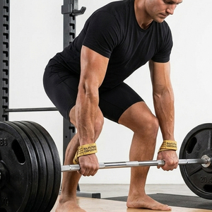Sangles de musculation réglables en forme de 8 avec boucle de fermeture, unisexe, antidérapantes pour entraînement de force - Product Image 3