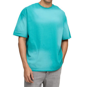 Camisetas Casuales para Hombre de Fábrica a Bajo Precio, Camisetas Casuales para Hombre de Calidad Superior al por Mayor, Nuevo Diseño con Efecto Desgastado por el Sol - Product Image 1