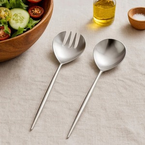 Collection de serveurs à salade modernes et raffinés – Cuillère et fourchette haut de gamme pour des tables élégantes - Product Image 6