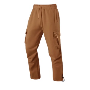 Pantalon de jogging cargo personnalisé pour homme, coupe oversize et ample, multipoches, en molleton de coton, style streetwear décontracté, OEM - Product Image 1
