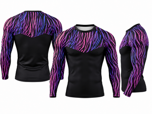 Cody Lin Rashguard à manches longues unisexe pour adulte, à séchage rapide, en Spandex/Polyester, avec imprimé numérique motif squelette, UPF50+ - Product Image 3