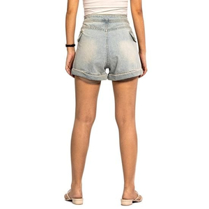 Shorts en jean décontractés et tendance pour femmes, taille haute, coupe ample et amincissante, style européen et américain - Product Image 5