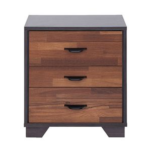 <b>Walnut</b> and Espresso 3-Drawer Rectangular Accent Console <b>Table</b> - Product Image 2