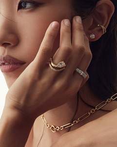 Bague unisexe en or massif 14 carats avec diamant de laboratoire taille poire 1,0-4,0 carats, couleur DEF, pureté VVS2, certifiée IGI, design vague classique de luxe - Product Image 2