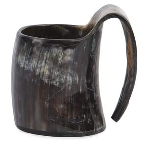 Mug à vin en corne de Viking, finition antique élégante, très demandé, fait main, écologique, avec logo personnalisé à prix avantageux - Product Image 6