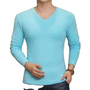 Brand New <b>Men's</b> T-Shirt Short-<b>sleeve</b> and <b>Long</b> <b>Sleeve</b> <b>Tops</b> 100% Cotton Pure Color - Product Image 3
