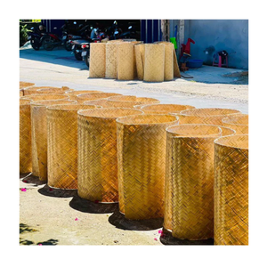 แผ่นไม้ไผ่สานแบบเป็นมิตรต่อสิ่งแวดล้อม วัสดุปิดผนังจากไม้ไผ่เวียดนาม สำหรับการตกแต่งผนังและฝ้าเพดานแบบธรรมชาติ - Product Image 3