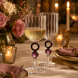 Verres à vin colorés en borosilicate faits à la main de 200 ml, sans plomb, à pied, pour vin rouge et blanc, réutilisables, vente en gros - Product Image 1