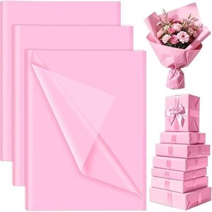 Carta Velina Rosa Scuro in Confezione da 60 Fogli 14 X 20 Pollici per Confezioni Regalo, Artigianato e Decorazioni Floreali, Carta da Imballaggio Premium - Product Image 1