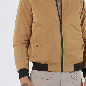 Blouson aviateur en nylon personnalisé pour homme, veste décontractée classique de haute qualité, coupe-vent zippé pour l'automne et l'hiver - Product Image 3