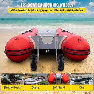 12 \ "in lega di alluminio gommone lancio ruote Dolly 500 LBS capacità di carico 4 pz a sgancio rapido parti accessori - Product Image 2