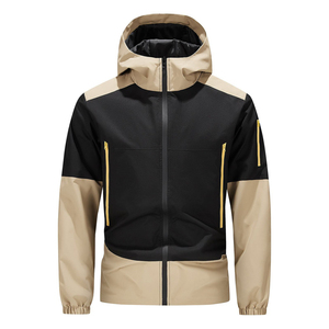 Chaqueta Cortavientos Impermeable con Capucha y Bloques de Color para Hombre 2025, OEM, para Senderismo al Aire Libre, Deportiva, con Cremallera Completa y Múltiples Bolsillos, Venta al Por Mayor - Product Image 4