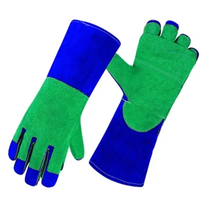 Delantal de Cuero Vacuno de Primera Calidad con Forro Nomex, Protección Resistente para la Palma de la Mano, Guantes de Seguridad para Bomberos y Soldadura - Product Image 5