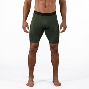 Pantalones Cortos de Compresión para Hombre de Alta Calidad, Ligeros, Transpirables, de Spandex/Poliéster, para Entrenamiento, con Cierre de Cordón - Product Image 1