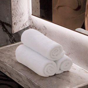 Juego de Toallas de Baño Blancas de Algodón Ecológico, Súper Absorbentes, de Alta Calidad, Secado Rápido, Toallas Faciales para Spa, con Logotipo Bordado Personalizado - Product Image 3