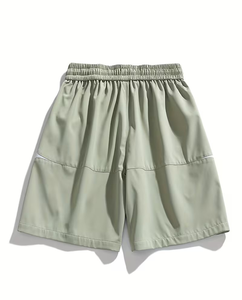 Men's Solid Board Shorts Polyester/Cotton Digital Printed Breathable Quick Dry Elastic Waist Casual Swim Trunks Mid Rise - Product Image 2
