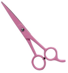 Tijeras Profesionales de Peluquería de Acero Inoxidable Alemán de 6.5 Pulgadas, Color Rosa, para Salón de Belleza, con Borde de Espada/Oblicuo y Convexo - Product Image 3
