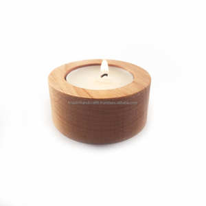Designer Resin and Wood Combination T-Light Holder Handcrafted Decorative <b>Candle</b> <b>Stand</b> for Modern Living Room Decor - Product Image 2