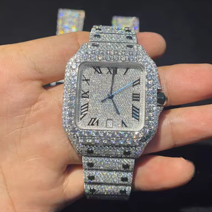 Reloj Automático de Lujo de Alta Calidad, Estilo Hip-Hop, Caja Cuadrada de Acero Inoxidable, Resistente al Agua 30m, Esfera con Agujas, Cristal de Zafiro - Product Image 1