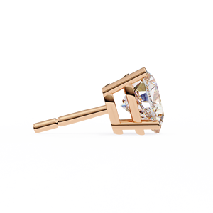 Clásicos pendientes de oro de 18 quilates con diamantes cultivados en laboratorio de 1 quilate cada uno, corte corazón de 4 puntas, E VS, certificados por IGI, ideales para regalo, fiestas y aniversarios. - Product Image 6