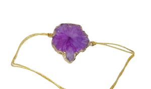 Crystal Natura Gemstone Druzy STONE <b>Bracelet</b> <b>Adjustable</b> for Women Ladies YOU CAN CHOOSE - Product Image 3